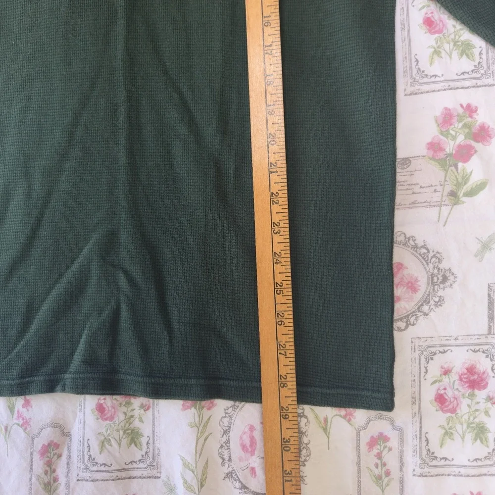 Polo Ralph Lauren Long Sleeve Crewneck Thermal Knit Sleepwear Top Green Men's L